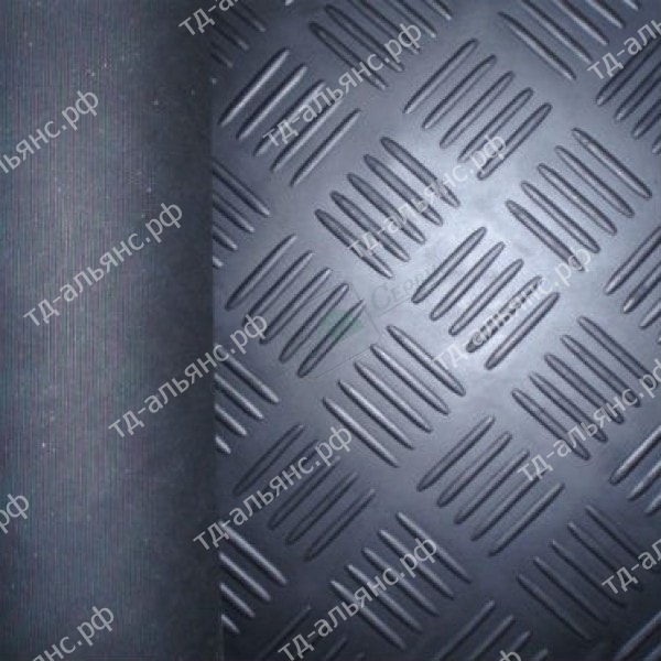 Резиновое рулонное покрытие шашки 1.2x10м